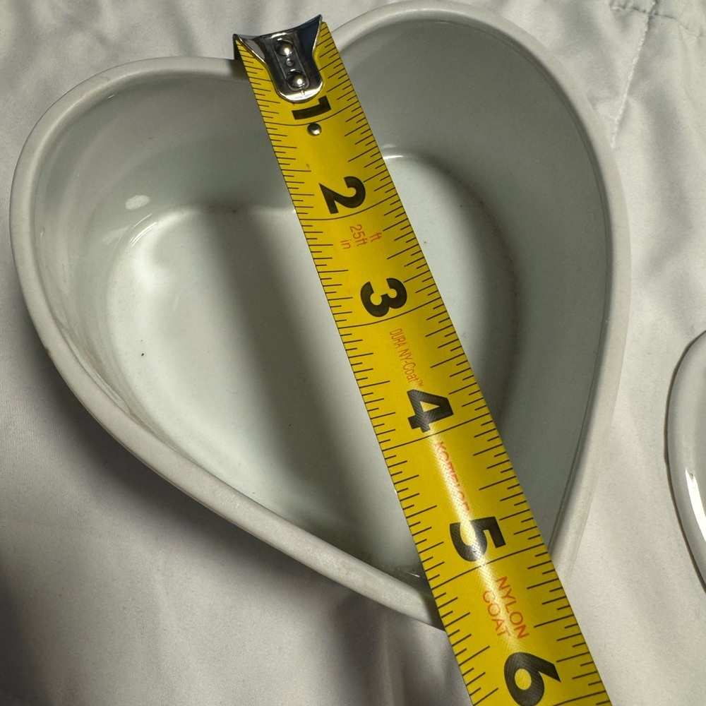 VTG 1990 FTD Especially For You Heart Shaped Floral Trinket Jewelry Box Ceramic - Picture 9 of 9